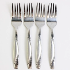 Set of 4 Joseph Abboud Stainless Steel Salad Forks Unknown Pattern