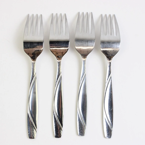 Set of 4 Joseph Abboud Stainless Steel Salad Forks Unknown Pattern