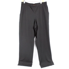 Alfred Dunner Women's 10P Black Pull On Chino Elastic Back Work Pants Petite