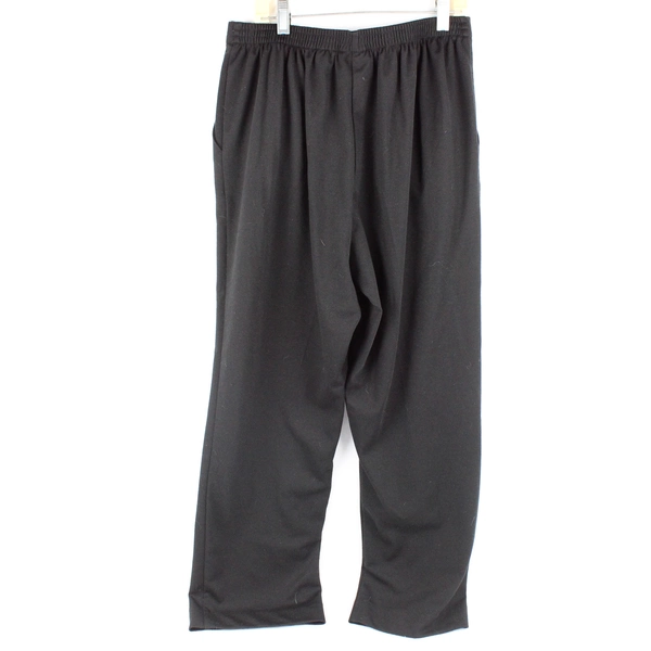 Alfred Dunner Women's 10P Black Pull On Chino Elastic Back Work Pants Petite