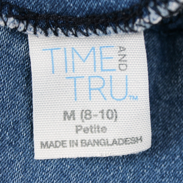 Time and Tru Women's Size 8-10 Petite Pull On Stretch Waist Jeans