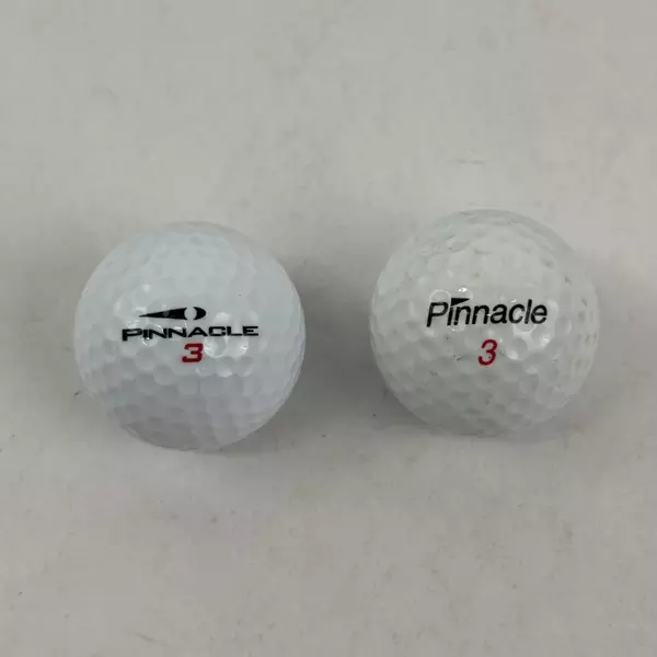 2 Golf Balls Walt Disney Mickey Mouse Swinging A Golf Club Logo Pinnacle 3