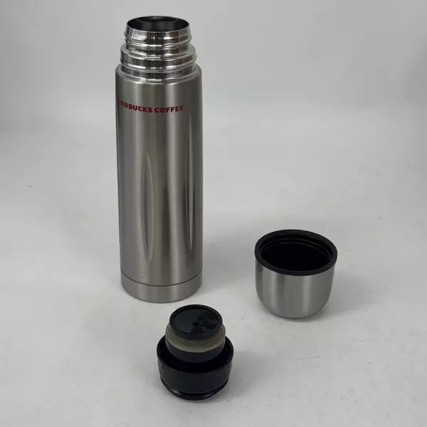 2006 Starbucks Coffee Stainless Steel Slim Cup Insulated Travel Thermos 14 Ounce