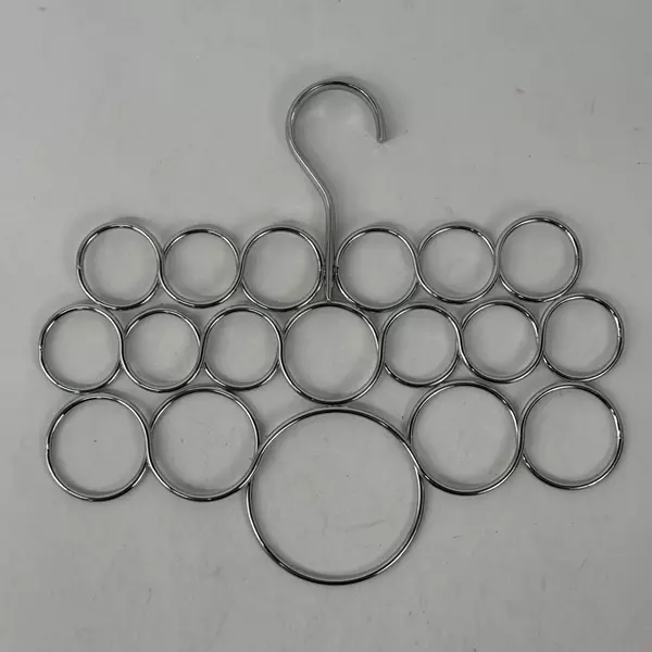 18 Loop Chrome Scarf Hanger for Scarves Ties Belts Jewelry Compact Closet