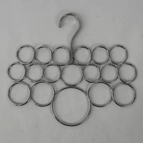 18 Loop Chrome Scarf Hanger for Scarves Ties Belts Jewelry Compact Closet