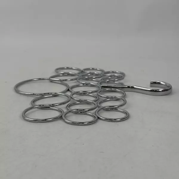 18 Loop Chrome Scarf Hanger for Scarves Ties Belts Jewelry Compact Closet