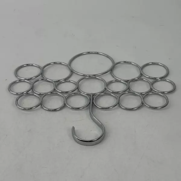 18 Loop Chrome Scarf Hanger for Scarves Ties Belts Jewelry Compact Closet