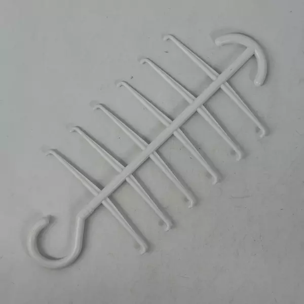 Lot of 2 White Plastic LYNK Tie Hangers 24 Total Tie Hooks