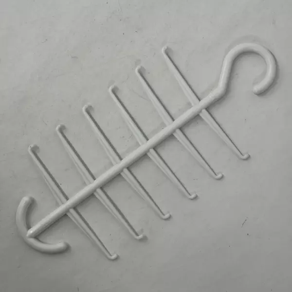 Lot of 2 White Plastic LYNK Tie Hangers 24 Total Tie Hooks