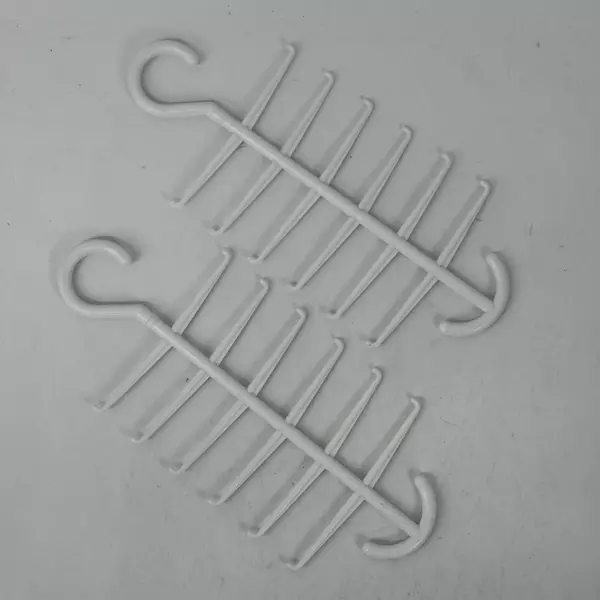 Lot of 2 White Plastic LYNK Tie Hangers 24 Total Tie Hooks