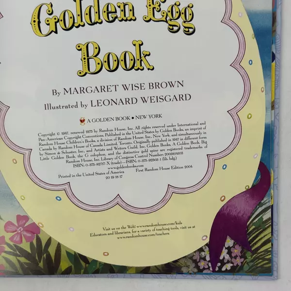 Golden Egg Book by Margaret Wise Brown 2004 Hardcover
