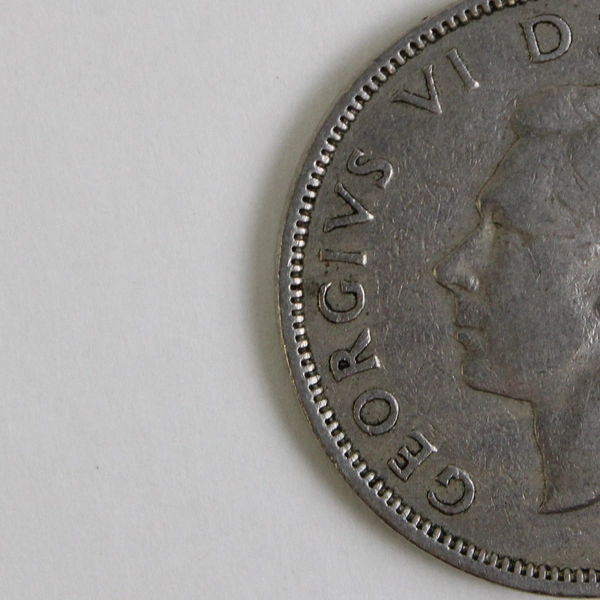 British Two Shillings George VI Crowned Tudor Rose Copper-Nickle Coin 1950