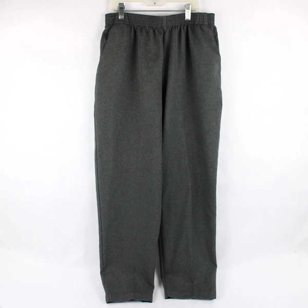 Donnkenny Dark Gray Pull-On Dress Pants Women's Size 14P