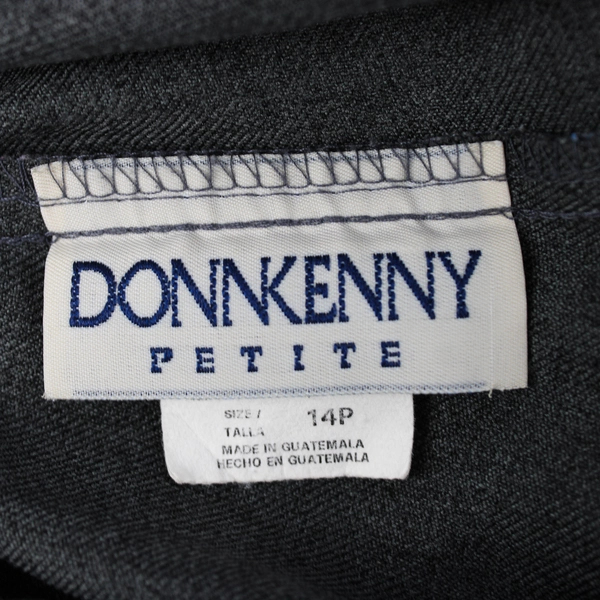 Donnkenny Dark Gray Pull-On Dress Pants Women's Size 14P