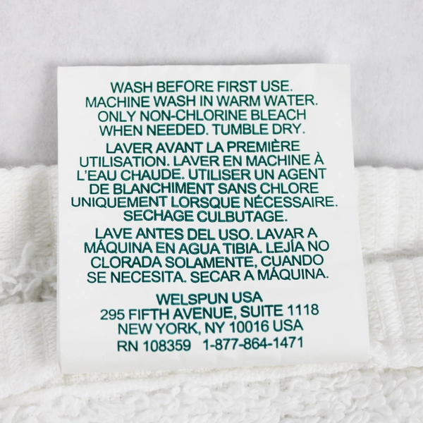 Lot Of 3 Grandeur Hospitality Solid White Colored 100% Cotton Washcloths