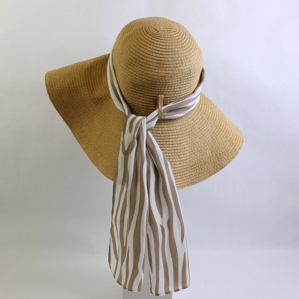 Simply Noelle Women's Woven Straw Sun Hat One Size