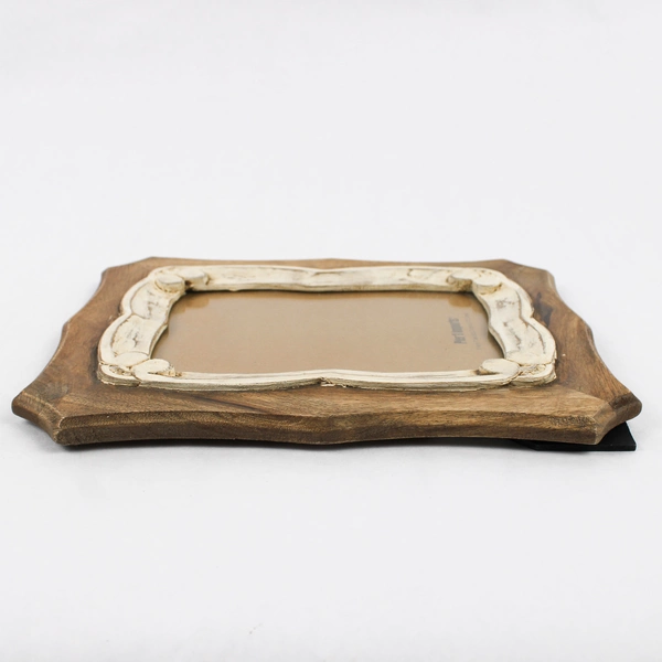 Pier 1 Imports Rustic Wooden Desktop Picture Frame 5" x 7"