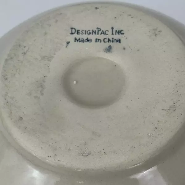 Design Pac Inc. Floral Ceramic Teapot With 2 Matching Footed Cups