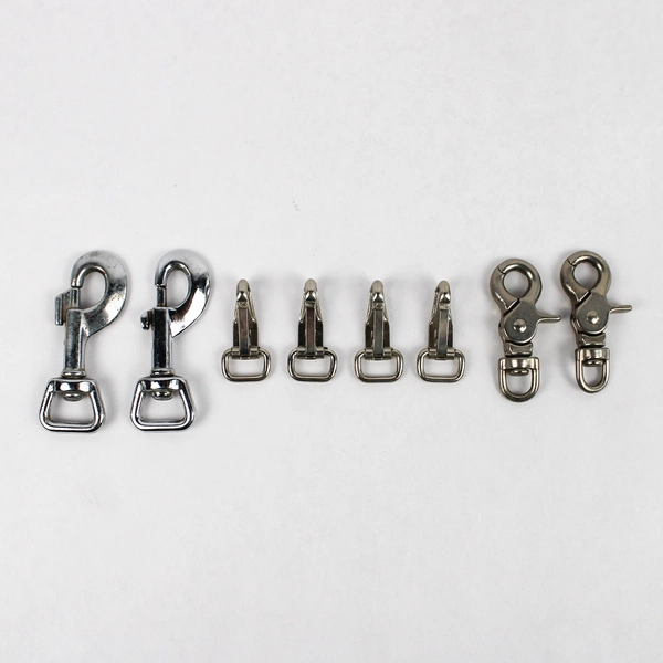 Lot of 8 Metal Lobster Claw Clips for DIY Projects