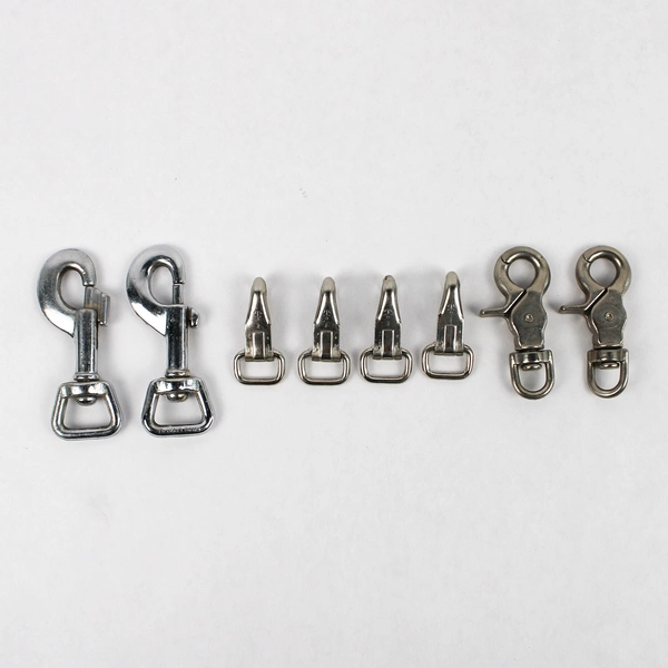 Lot of 8 Metal Lobster Claw Clips for DIY Projects