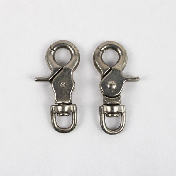 Lot of 8 Metal Lobster Claw Clips for DIY Projects