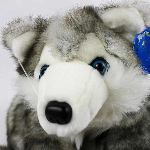 Purr-Fection By MJC Scout Style #1234 Gray Dog/Wolf Stuffed Animal 1992