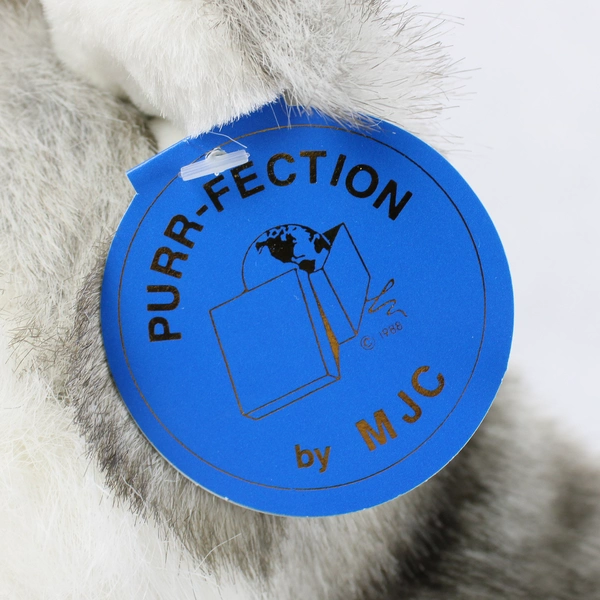 Purr-Fection By MJC Scout Style #1234 Gray Dog/Wolf Stuffed Animal 1992