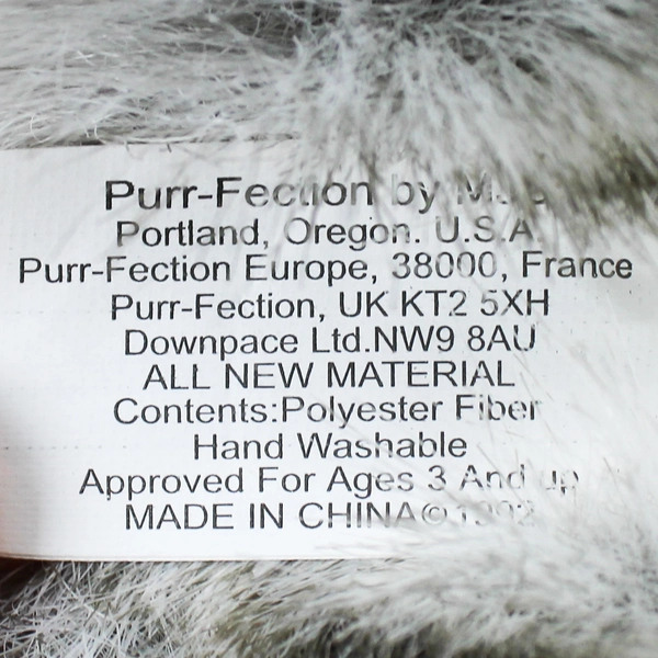 Purr-Fection By MJC Scout Style #1234 Gray Dog/Wolf Stuffed Animal 1992