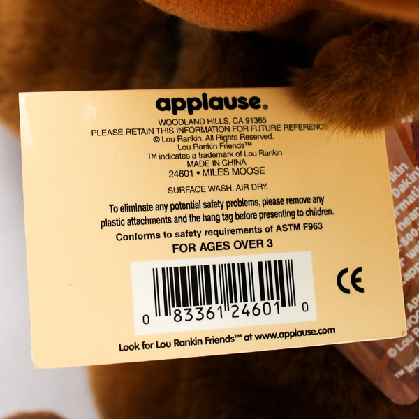 Applause Dakin Lou Rankin Friends Miles The Brown Mouse Stuffed Animal W/ Tags