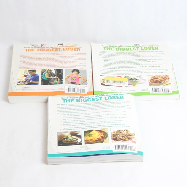 Lot of 3 Biggest Loser Weight Loss Books and Cookbooks Paperback 