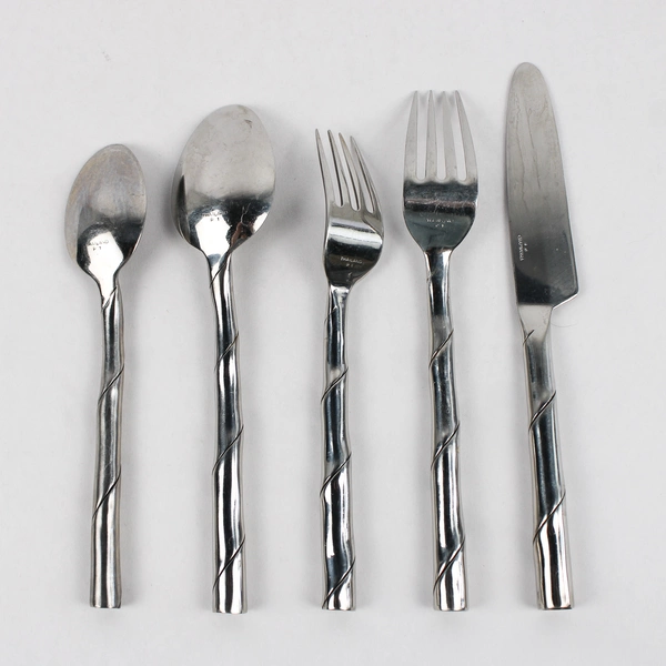 5 Piece Table Setting Stainless Steel Flatware Forks Spoons Butter Knife