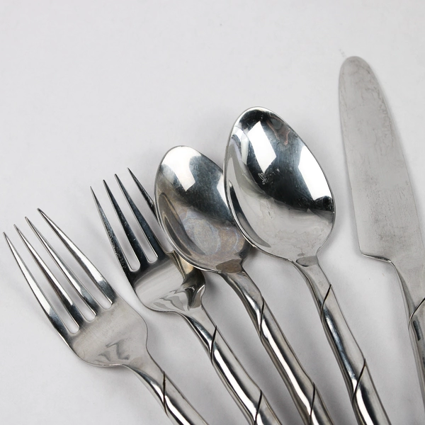 5 Piece Table Setting Stainless Steel Flatware Forks Spoons Butter Knife