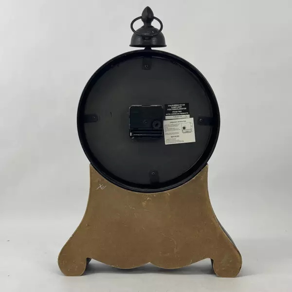 Antiques 1870 Antique Inspired Metal And Wood Battery Operated Hanging Clock