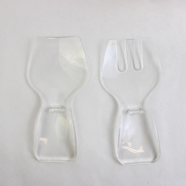 Set of 3 Unbranded Serving Bowl & Serving Cutlery Clear Plastic Large Shell