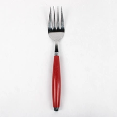 Fiesta Red Round Handle Serving Fork Red Handle