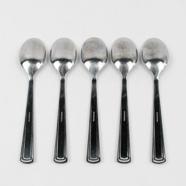 Set of 5 Fiesta Stainless Steel Soup Spoons