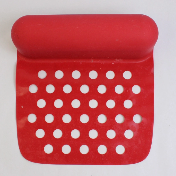 Joie Kitchen Gadget Cutting Board Mat Bin Solid Red Color Silicone