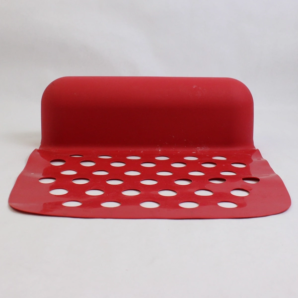 Joie Kitchen Gadget Cutting Board Mat Bin Solid Red Color Silicone