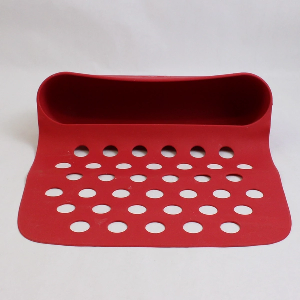 Joie Kitchen Gadget Cutting Board Mat Bin Solid Red Color Silicone