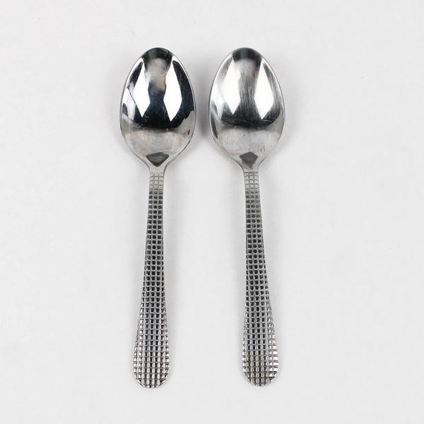 Set of 2 Isaac Mizrahi ISZ4 Stainless Steel Soup Spoons