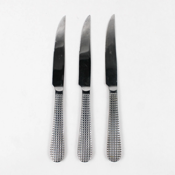 Set of 3 Isaac Mizrahi ISZ4 Stainless Steel Steak Knives