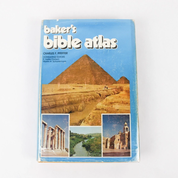 Baker's Bible Atlas by Charles F Pfeiffer 1976 Revised Edition HC DJ Ex-Library