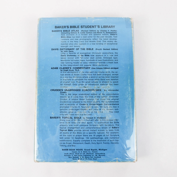 Baker's Bible Atlas by Charles F Pfeiffer 1976 Revised Edition HC DJ Ex-Library