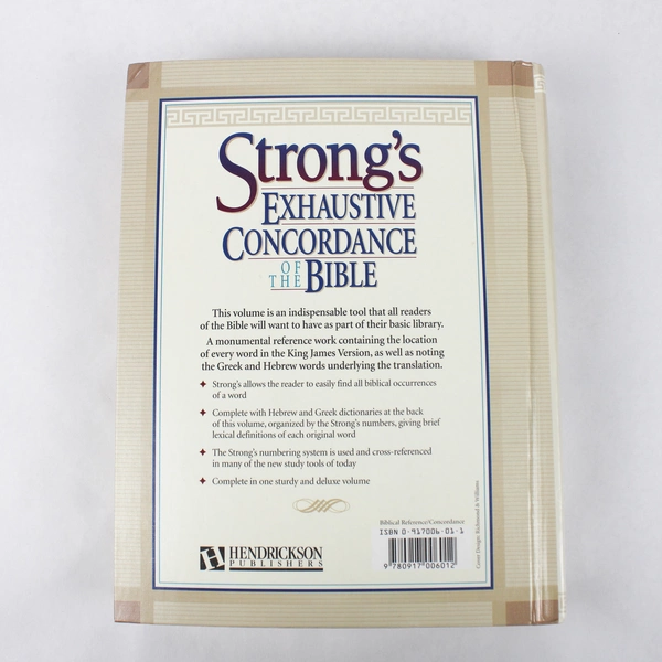 Strong's Exhaustive Concordance of the Bible by James Strong Hardcover