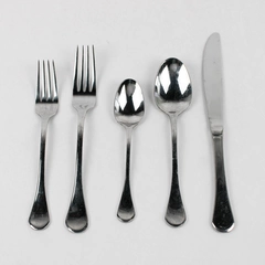 5 Piece Isaac Mizrahi Stainless Steel Table Setting