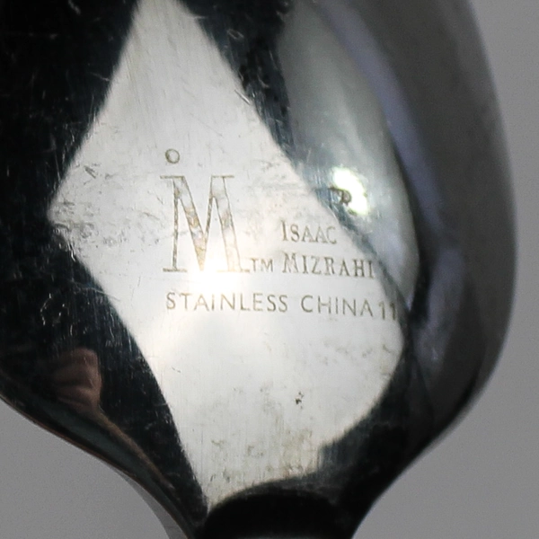 Set of 2 Isaac Mizrahi Stainless Steel Soup Spoons