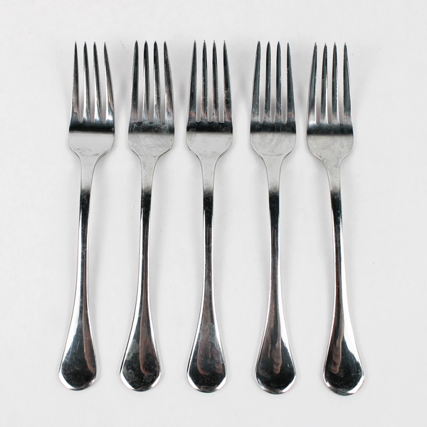Set of 5 Isaac Mizrahi Stainless Steel Salad Forks
