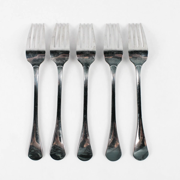 Set of 5 Isaac Mizrahi Stainless Steel Salad Forks