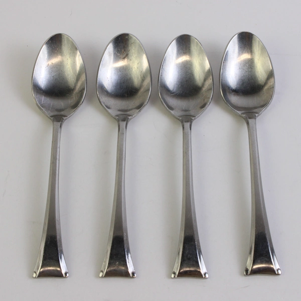 Set of 4 Gorham Theme II 18/8 Stainless Steel Soup Spoons