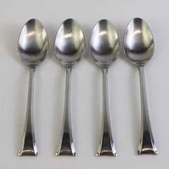 Set of 4 Gorham Theme II 18/8 Stainless Steel Soup Spoons